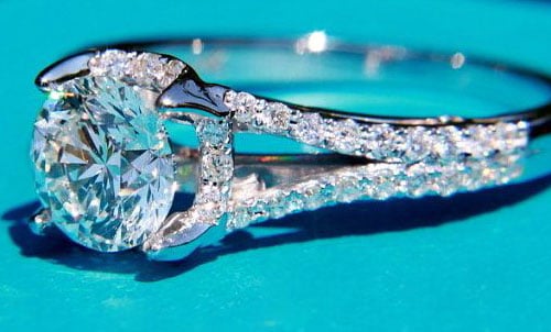 split shank engagement ring