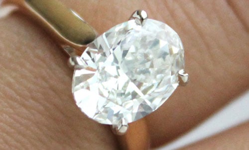 Elegant Oval Engagement