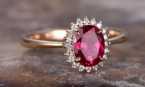 ruby engagement ring