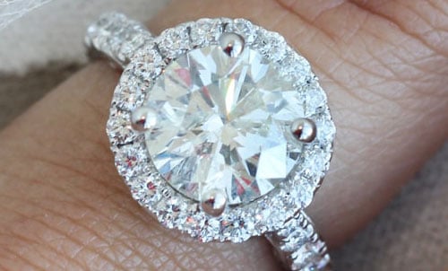 halo engagement ring