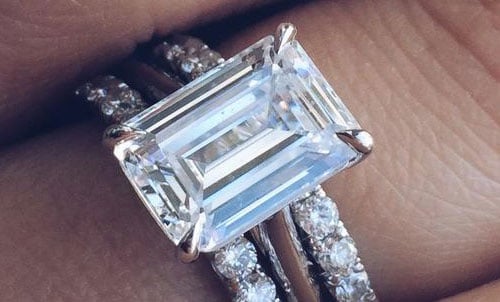 Emerald Engagement Ring