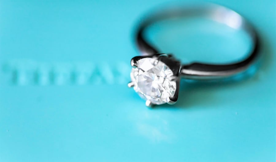 Classic diamond engagement ring