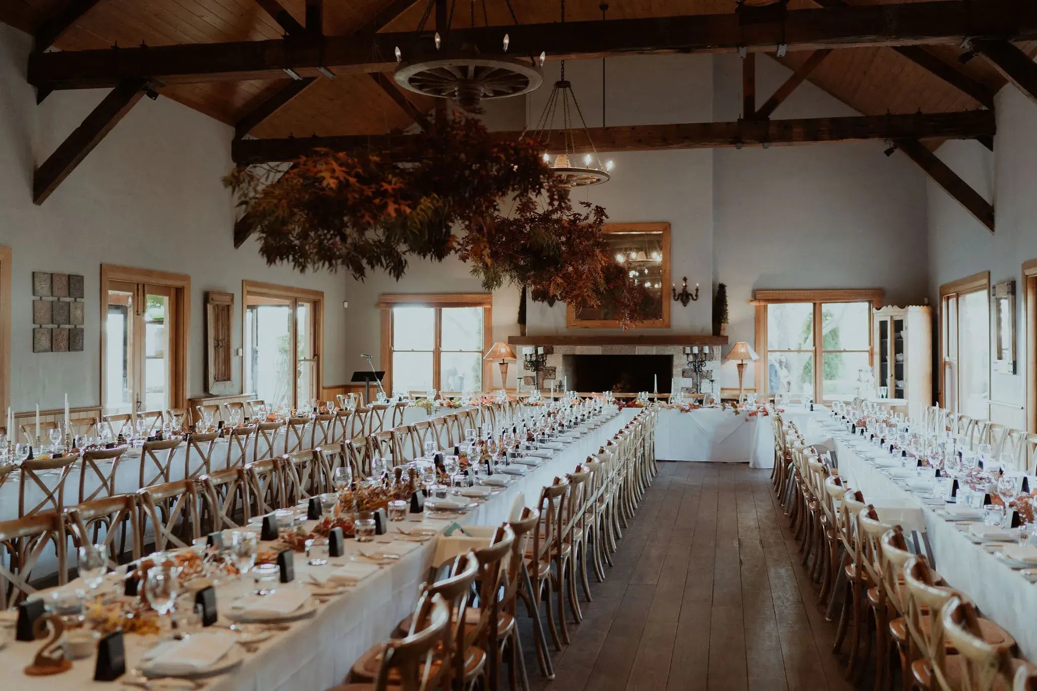 rustic dining hall