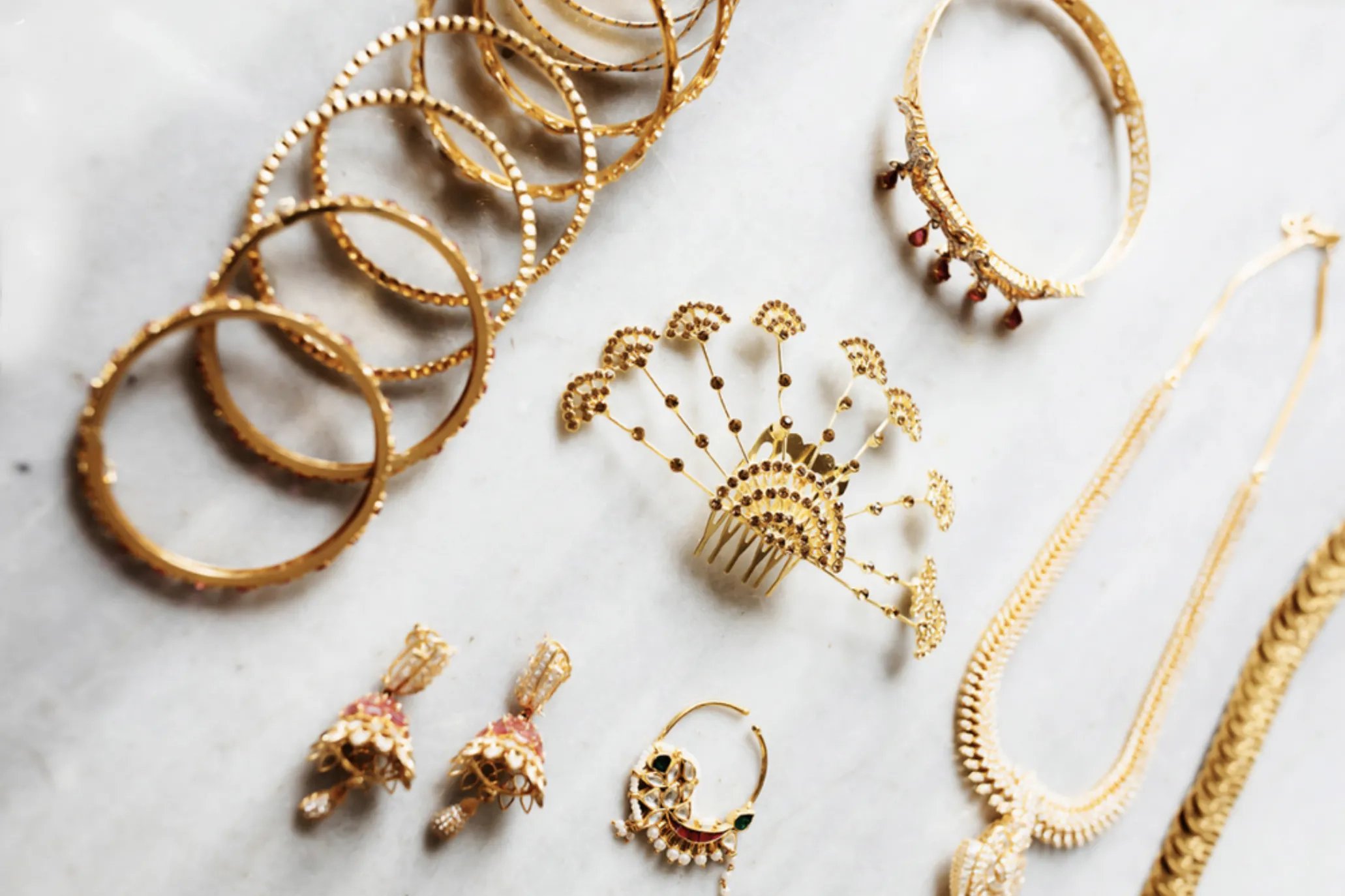 A historic collection of Baroque jewellery.