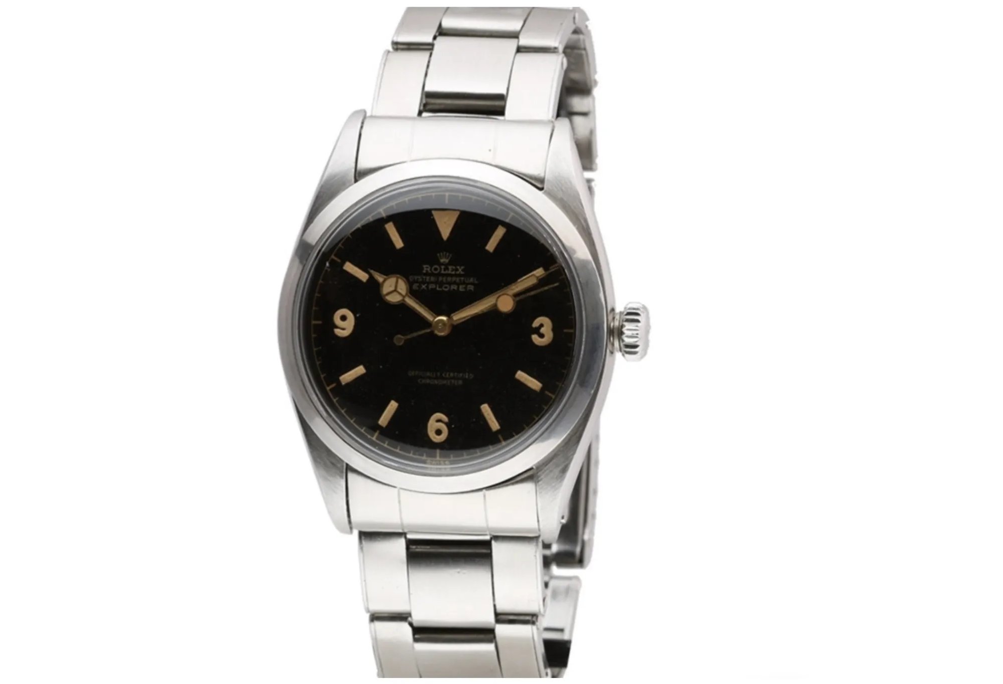 The Rolex Explorer luxury watch. 