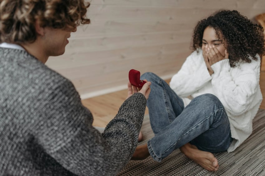 man proposing