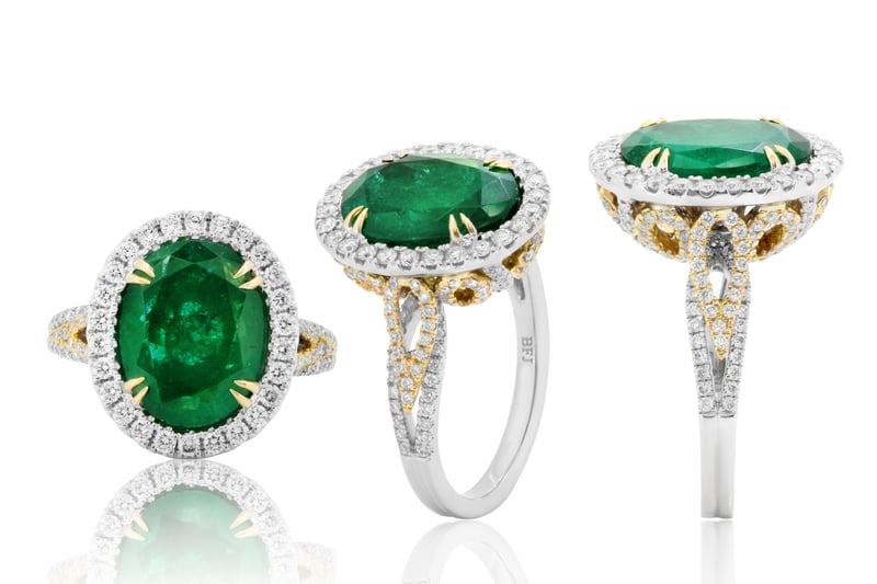 gemstone engagement ring