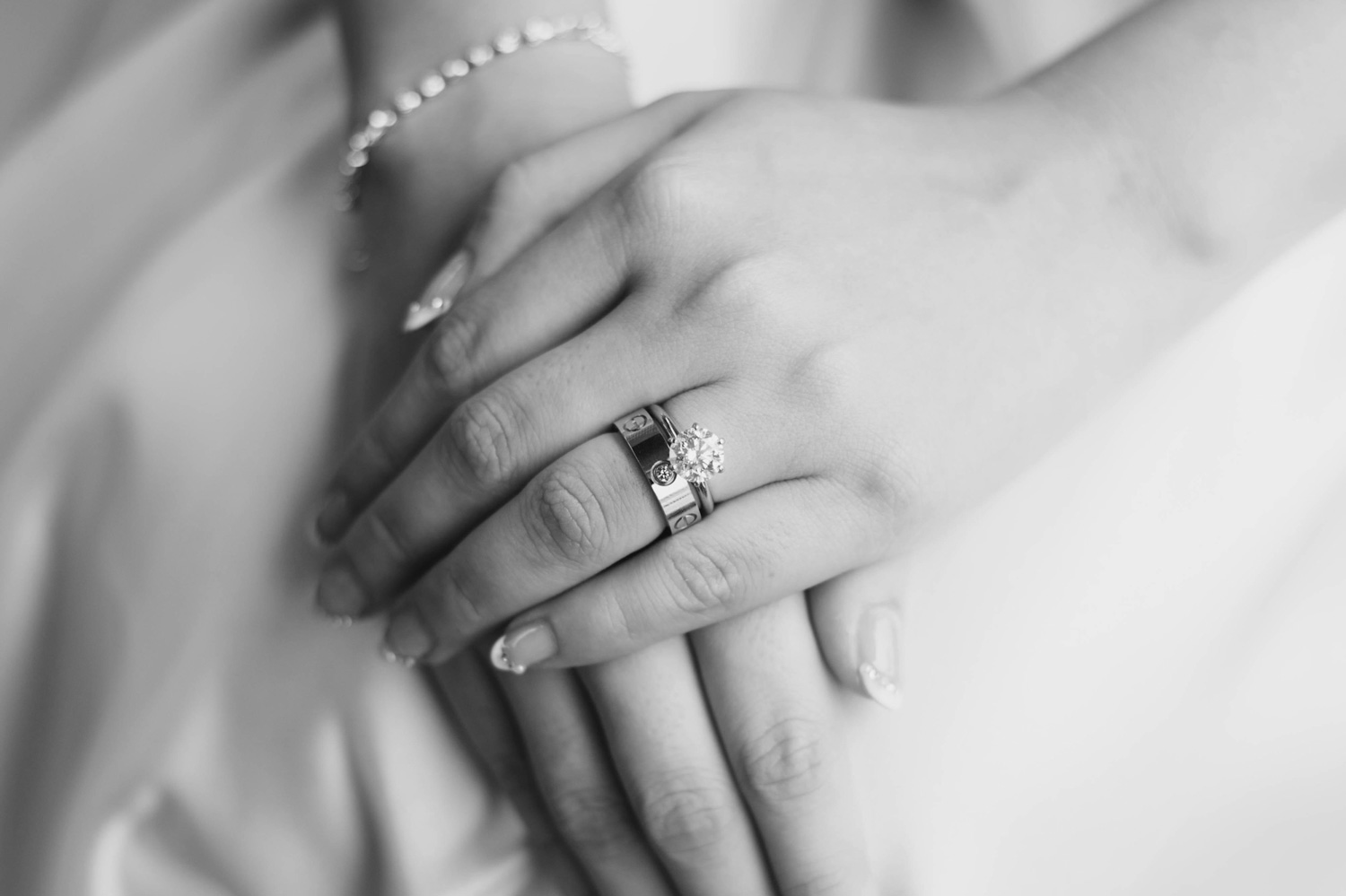 Stacked wedding and engagement rings deals